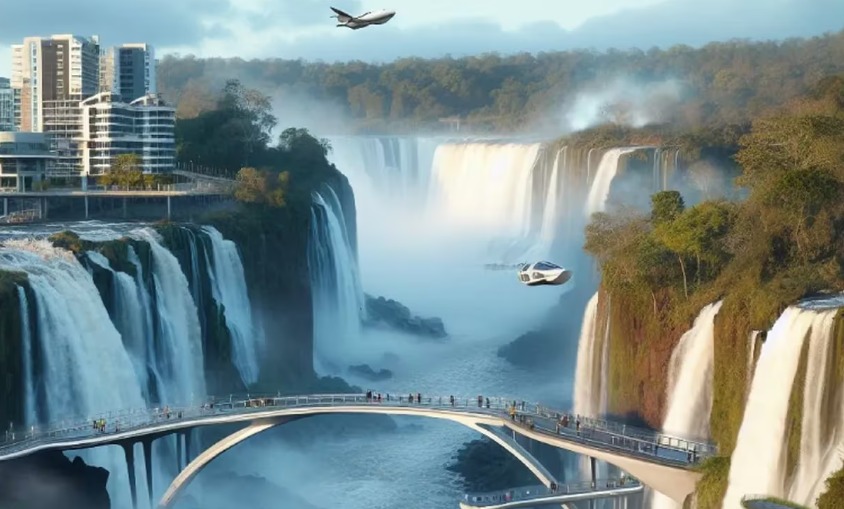 Así se verían las Cataratas del Iguazú dentro de 100 años, según la inteligencia artificial imagen-2