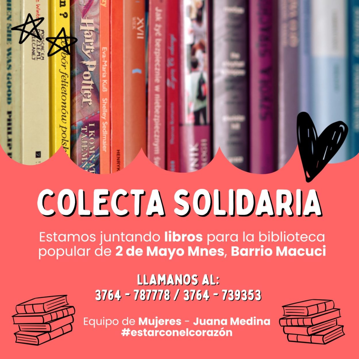 Inician colecta solidaria para biblioteca de Dos de Mayo imagen-2
