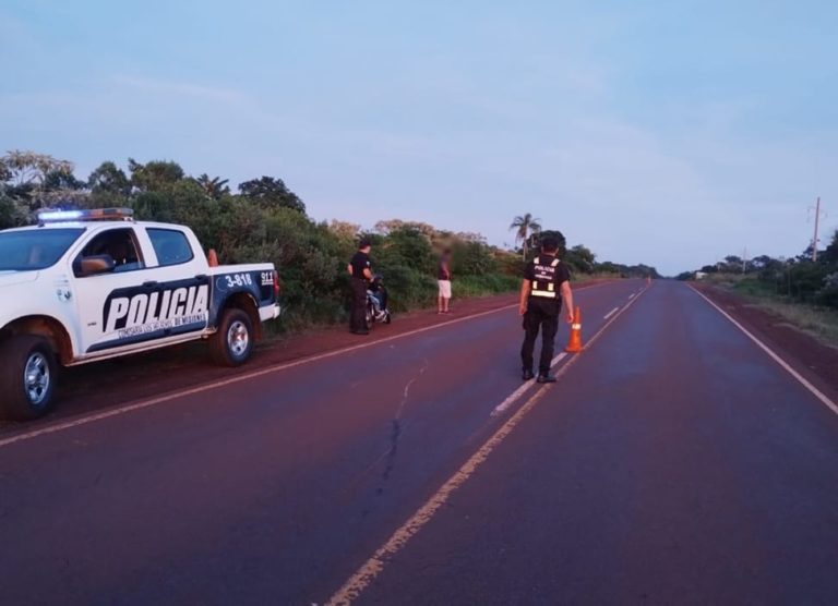 Motociclista despistó sobre ruta provincial N° 5 imagen-38