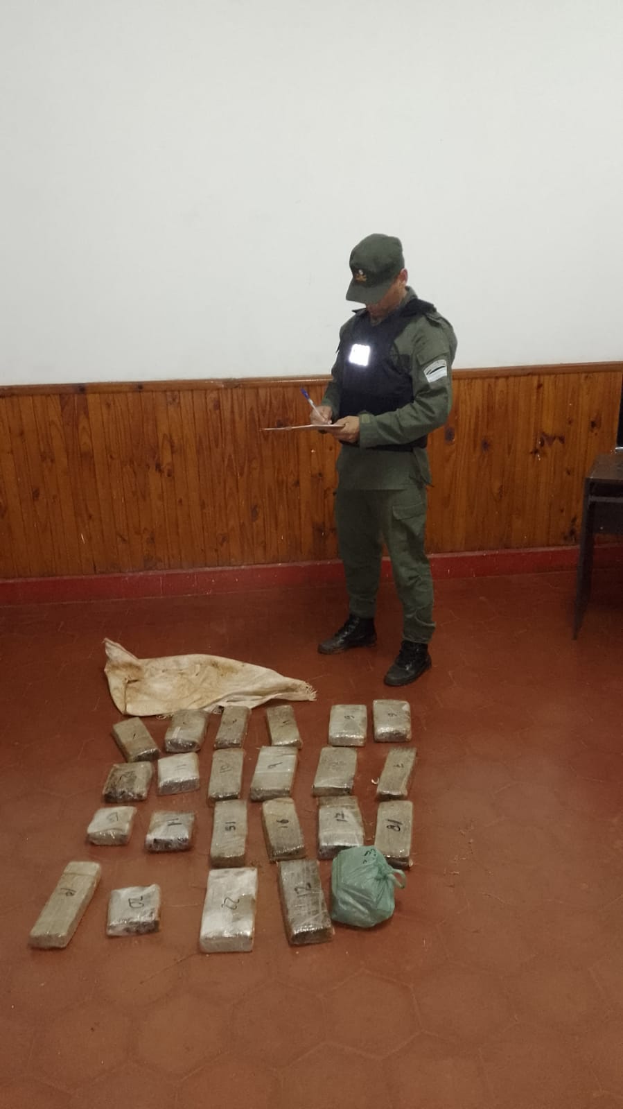Patrulla de gendarmes descubre 17 kilos de marihuana entre la maleza en una zona de Puerto Esperanza imagen-2