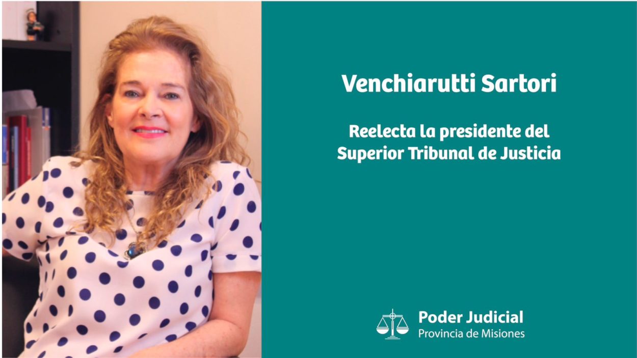 "Con austeridad, calidad y servicio vamos a afianzar lo que hemos logrado", dijo Venchiarutti Sartori, reelecta como presidente del Superior Tribunal de Justicia imagen-2