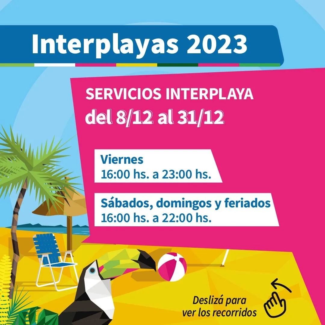 Servicio Interplayas: Conocé los días y recorridos imagen-2