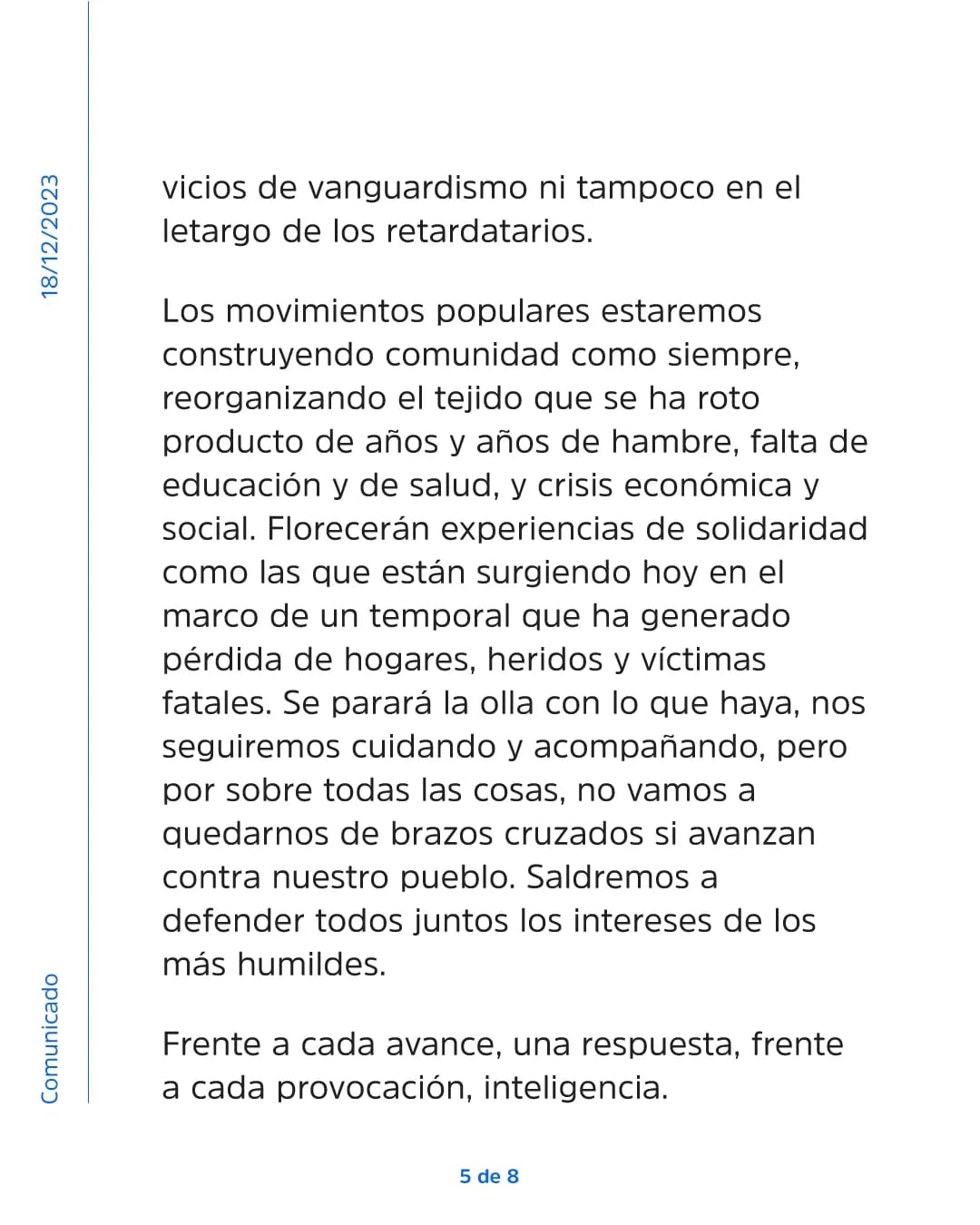 Movimiento Evita: "Frente a cada avance, una respuesta; frente a cada provocación, inteligencia" imagen-14