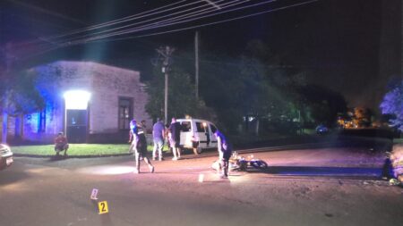 Apóstoles: colisión vehicular dejó una motociclista lesionada imagen-10