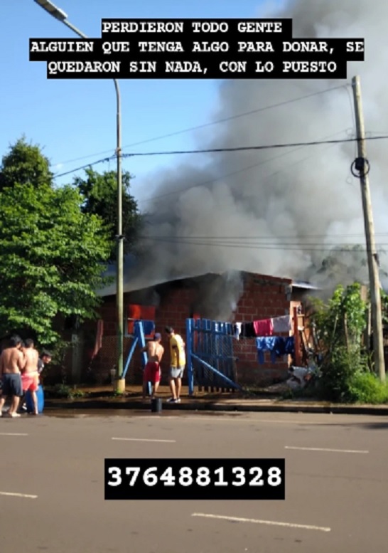 Una familia lo perdió todo en voraz incendio de su casa y piden donaciones imagen-2