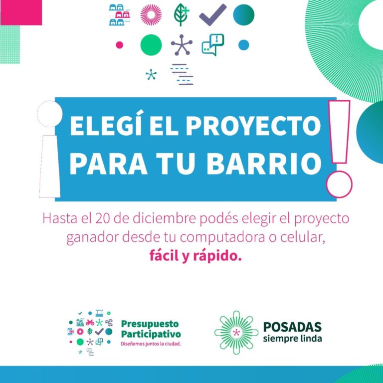 Posadas: en votación los proyectos del Presupuesto Participativo 2023 imagen-24