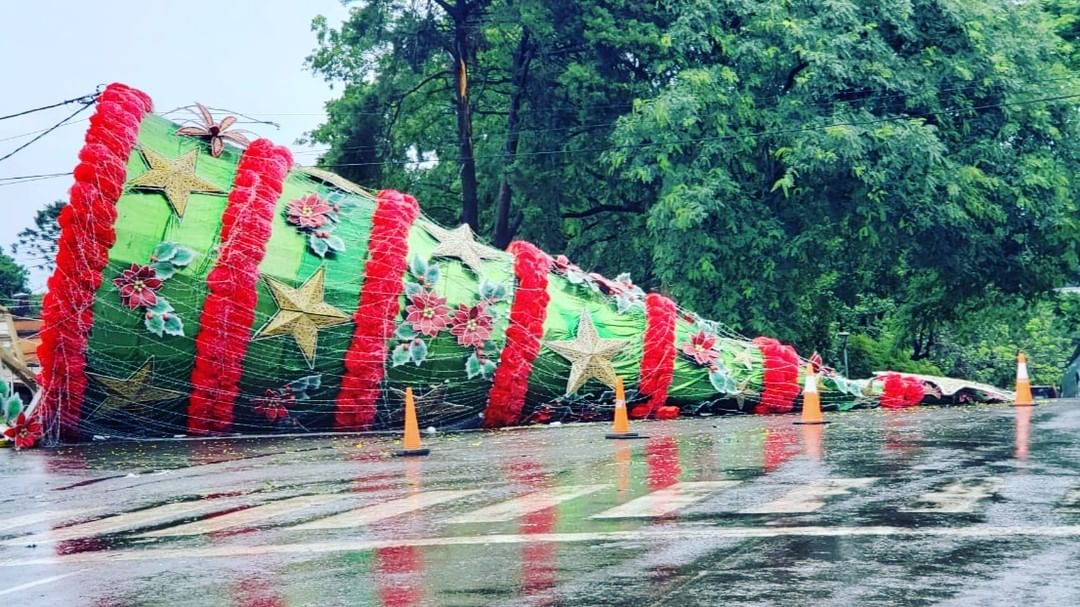 Tras el intenso temporal, la comisión organizadora de  Fiesta Nacional de la Navidad señaló que refaccionarán los adornos dañados imagen-4
