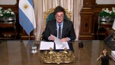 Milei: «Si la inflación de diciembre es 30%, es un numerazo y a Caputo hay que llevarlo en andas» Milei: "Si la inflación de diciembre es 30%, es un numerazo y a Caputo hay que llevarlo en andas" imagen-6