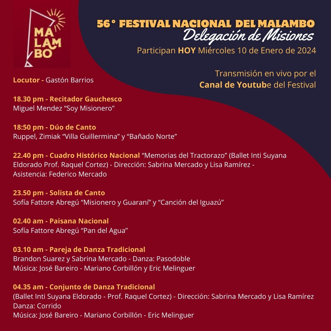 Delegación misionera participa en el 56° Festival Nacional del Malambo de Laborde en Córdoba  imagen-2