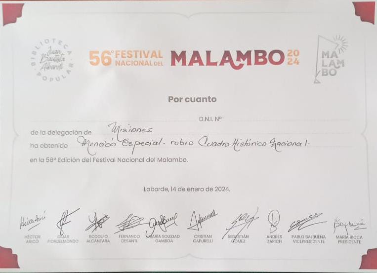 “Memorias del Tractorazo” obtuvo mención especial en el 56° Festival Nacional del Malambo imagen-2