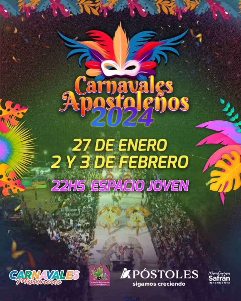 Confirman fechas de los Carnavales Apostoleños imagen-20