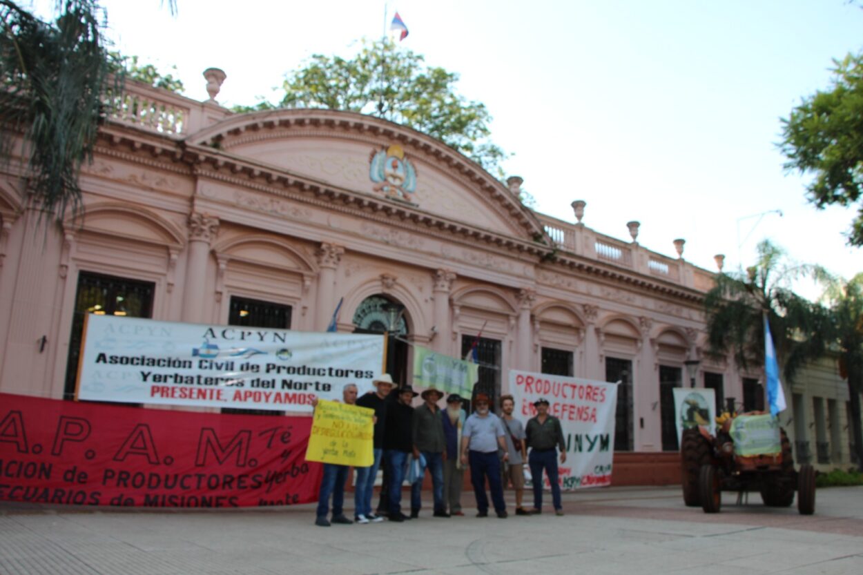 Con un tractor "testimonial", volvió la protesta yerbatera a la Plaza 9 de Julio en rechazo al DNU de Milei que licúa funciones del Inym imagen-13