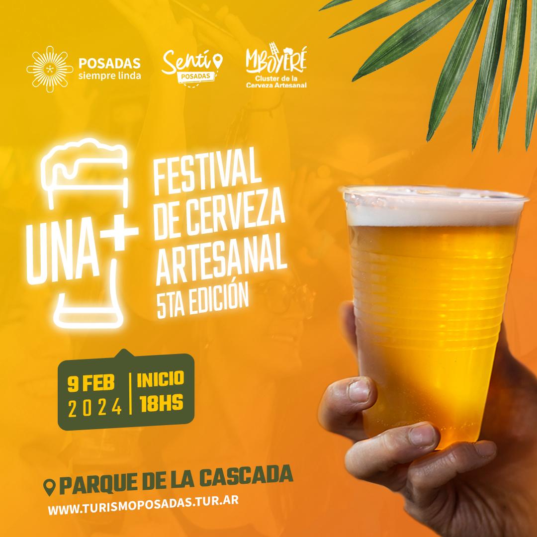 Nueva edición del Festival de Cerveza Artesanal “Una+” imagen-1