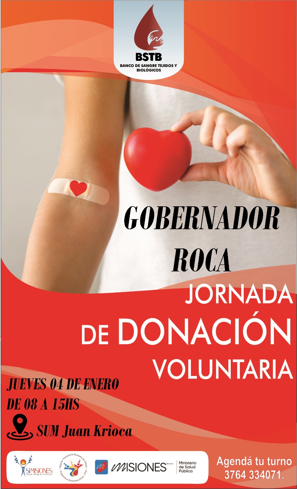 Jardín América y Gobernador Roca realizarán jornadas de donación de sangre este jueves imagen-2