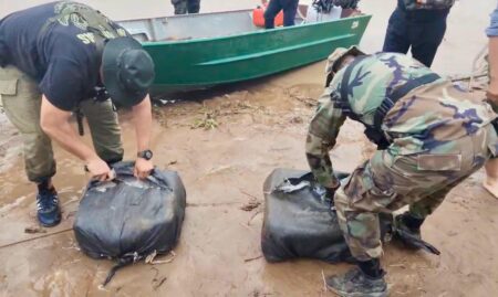 Operativo “Flores Marinas”: intentaban cruzar el río bermejo con más de 49 kilos de marihuana imagen-28