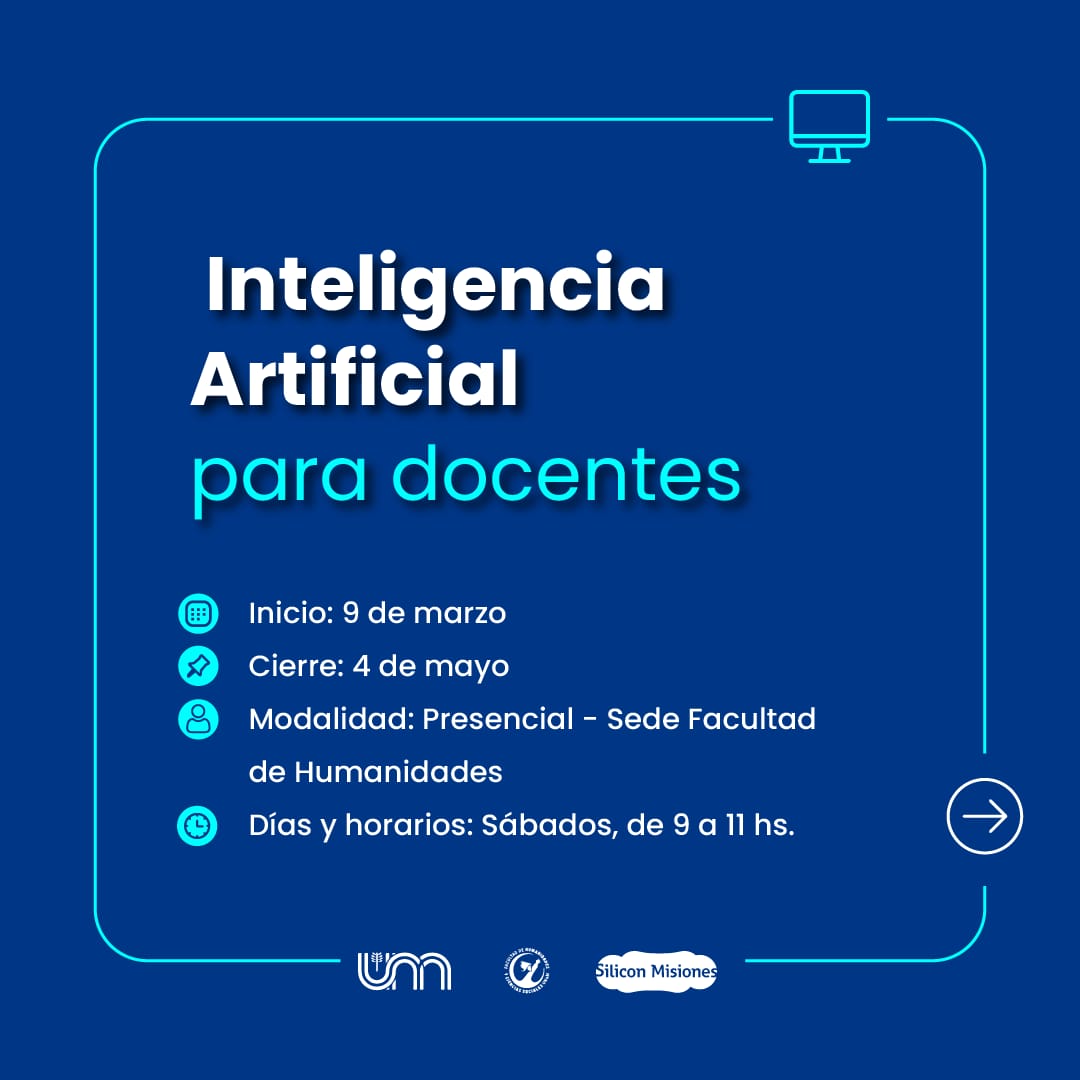 Silicon Misiones y la UNaM lanzan el curso “Inteligencia Artificial en el Aula”  imagen-2