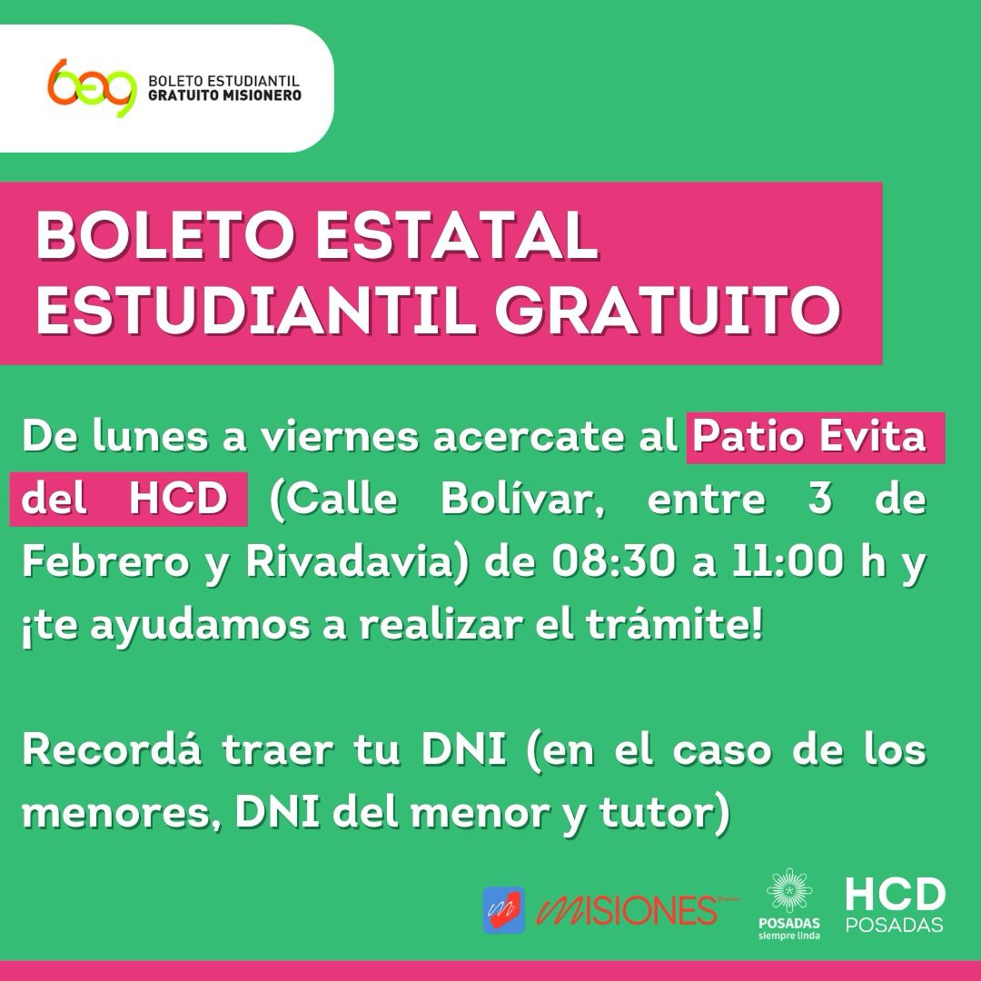 Se establecen puntos para tramitar el formulario Boleto Estudiantil Gratuito imagen-2