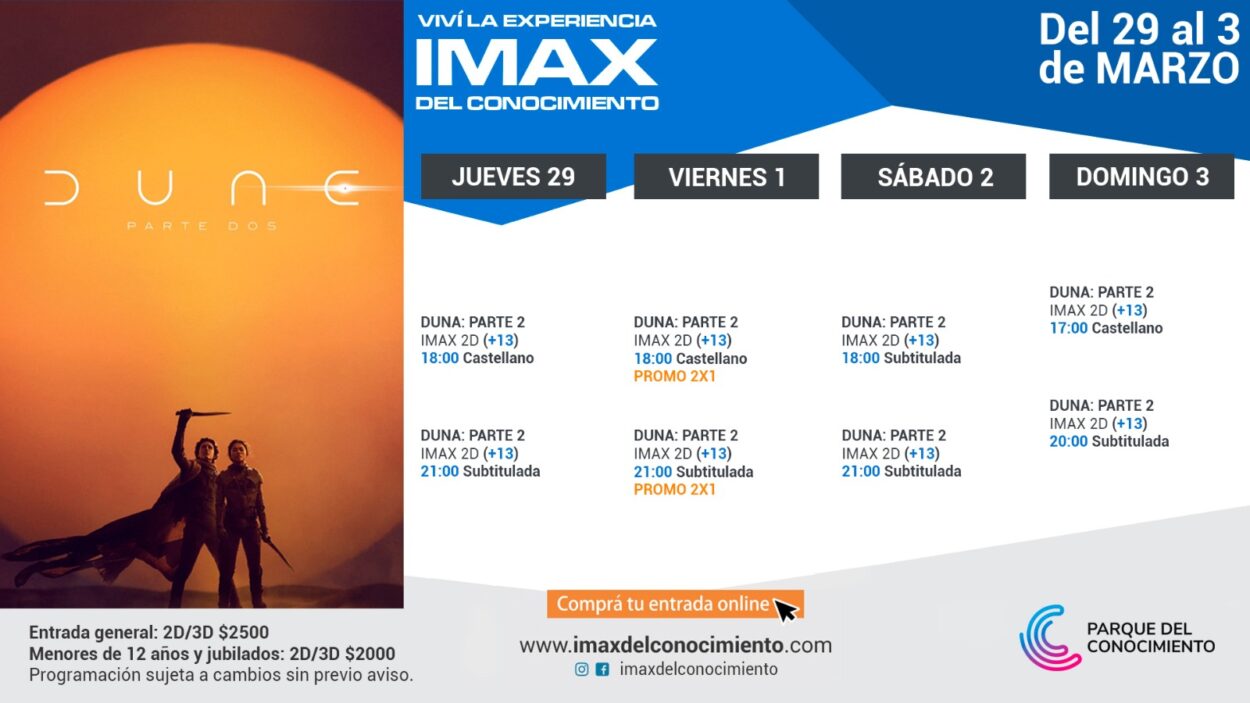 “Dune: parte dos”, la arena llega al Imax del Conocimiento imagen-2