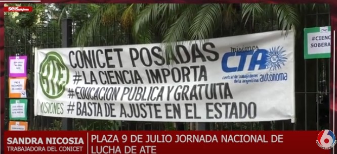 Contra el ajuste de Nación, organizaciones gremiales se manifestaron en la Plaza 9 de Julio imagen-15
