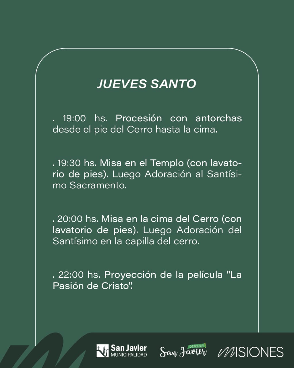 Nutrida Agenda de actividades para la Semana Santa preparó San Javier imagen-14