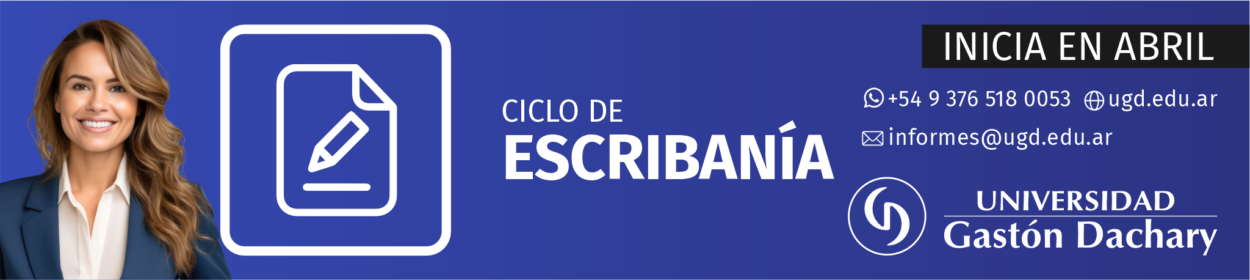 La Universidad Gastón Dachary brinda el Ciclo de Complementacion de Escribanía imagen-2
