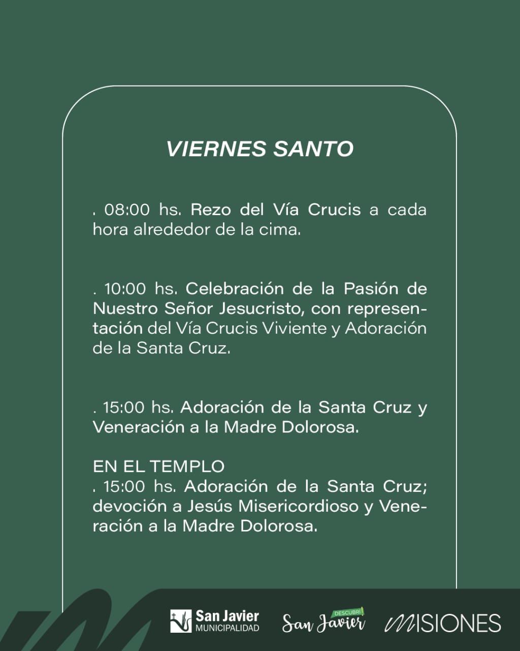 Nutrida Agenda de actividades para la Semana Santa preparó San Javier imagen-16