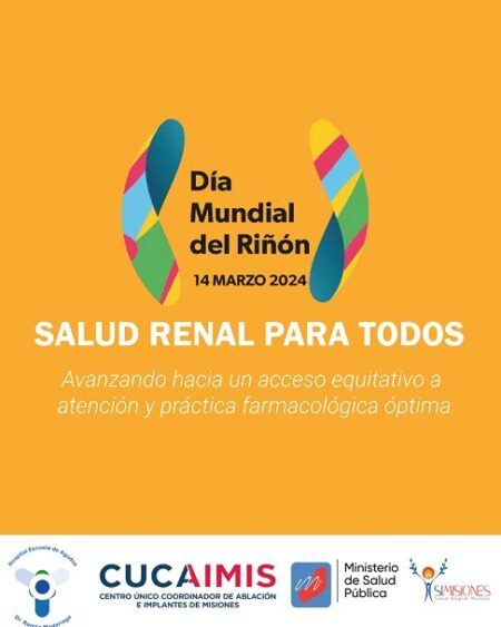 Día Mundial del Riñón: En Misiones hay 639 pacientes registrados en diálisis y 101 pacientes en lista de espera de trasplante imagen-1