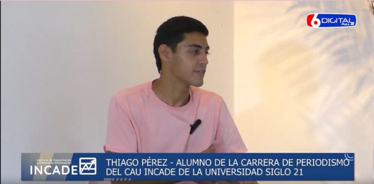 Alumno de periodismo y emprendedor elige estudiar en el CAU Incade de la Universidad Siglo 21 para seguir trabajando mientras se forma como comunicador  imagen-3