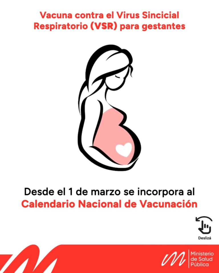 El próximo lunes arrancará la vacunación contra el Virus Sincicial Respiratorio para personas gestantes en Misiones imagen-42