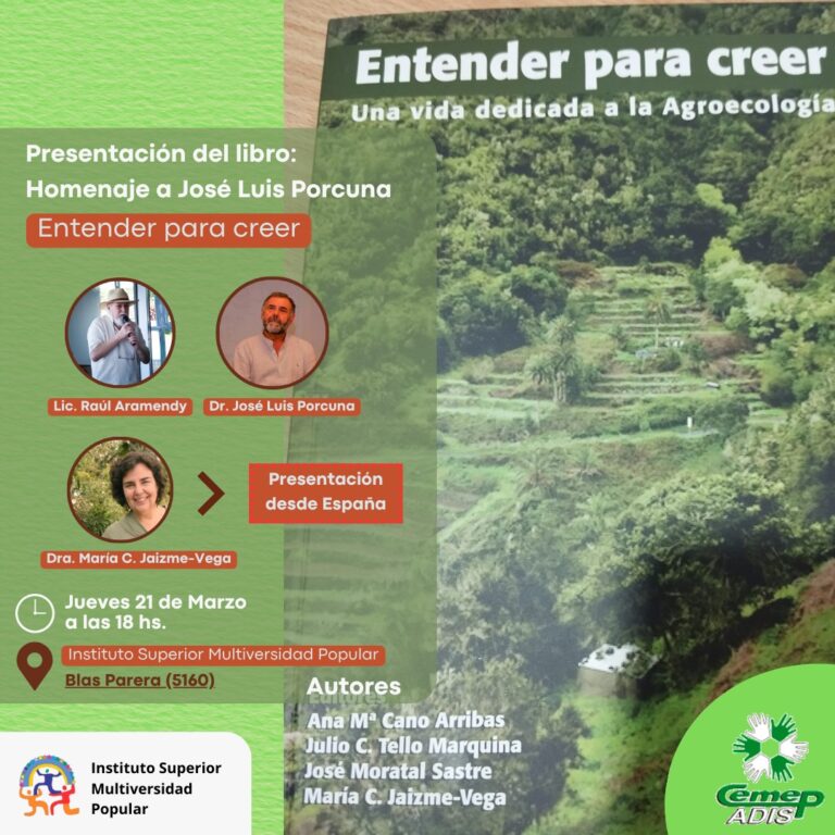 Se presenta en Posadas el libro “Entender para creer. Una vida dedicada a la Agroecología” imagen-40