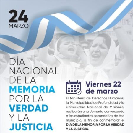 Derechos Humanos: cronograma de actividades por el Día Nacional de la Memoria por la Verdad y la Justicia Derechos Humanos: cronograma de actividades por el Día Nacional de la Memoria por la Verdad y la Justicia imagen-4