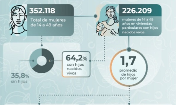 Fecundidad: según el Censo 2022 el promedio de hijos/as por mujer en Misiones es 1,7 imagen-1