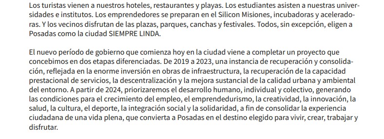 "Posadas tiene la oportunidad de ser una ciudad modelo en la región", dijo Stelatto en la apertura del período 2024 de Sesiones Ordinarias del Concejo Deliberante imagen-26