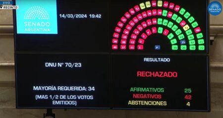 Revés para el Gobierno: el Senado rechazó el DNU de Javier Milei y se define en Diputados imagen-7