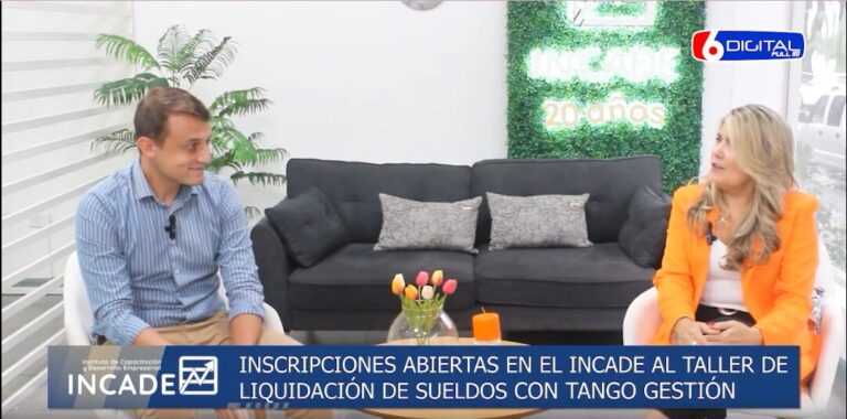 Instituto Incade: Abren las inscripciones para el taller de liquidación de sueldos con Tango Gestión   imagen-13