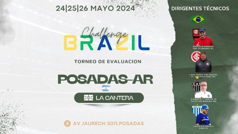 Realizarán el torneo "Challenge Brazil" con la presencia de dirigentes técnicos para seleccionar futbolistas de la provincia imagen-13