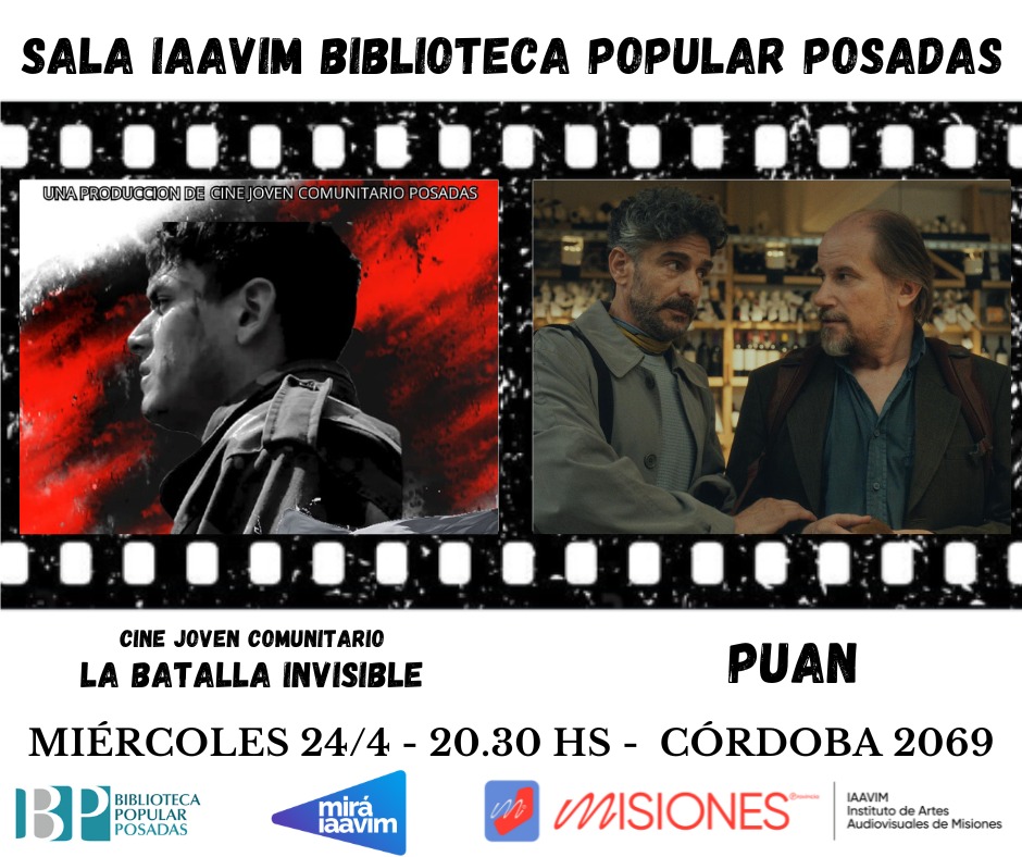 Con la película argentina "Puan", vuelve la sala Iaavim a la Biblioteca Popular Posadas imagen-7