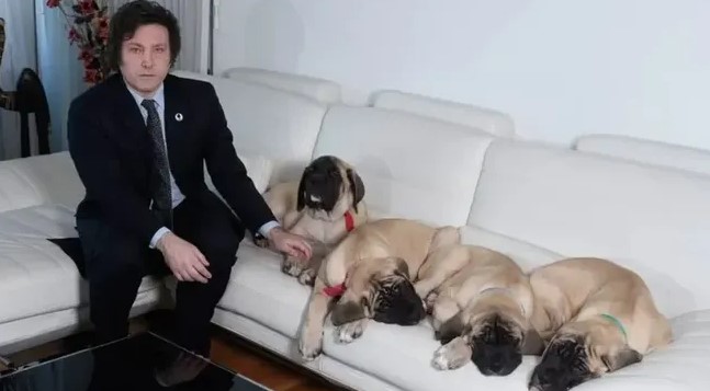 Milei habló de su rutina diaria y sorprendió al mencionar a Conan entre los perros que viven en Olivos imagen-20