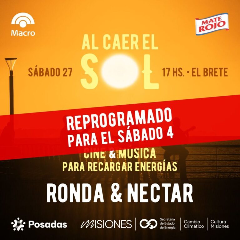 Reprogramaron el evento "Al caer el sol" para el próximo sábado imagen-44