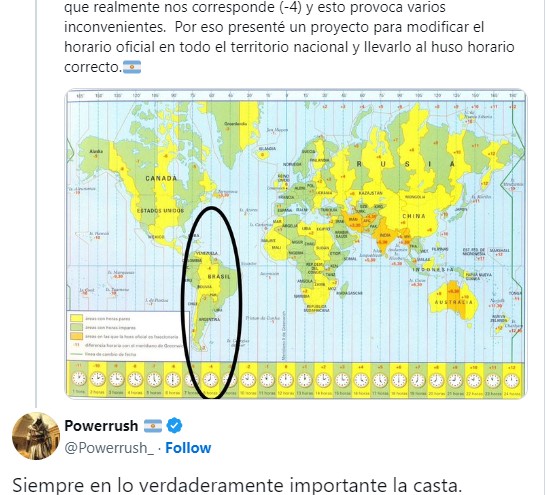 Julio Cobos quiere cambiar el huso horario del país: las redes le contestan con burlas e ironías imagen-4