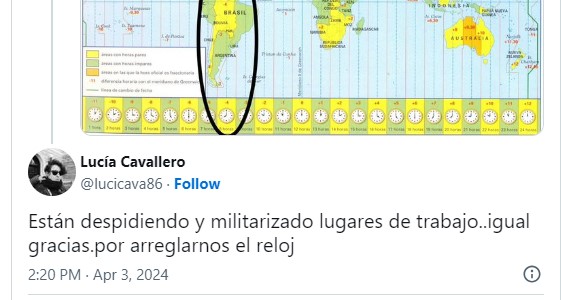 Julio Cobos quiere cambiar el huso horario del país: las redes le contestan con burlas e ironías imagen-8