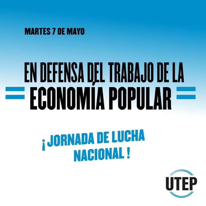 La Utep anuncia una movilización para el martes 7 en defensa de las clases populares imagen-4