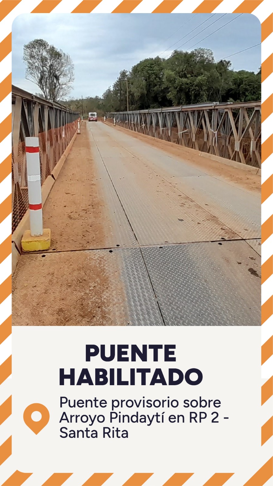 RP 2: Puente arroyo Pindaytí habilitado para vehículos de hasta 10 toneladas imagen-2