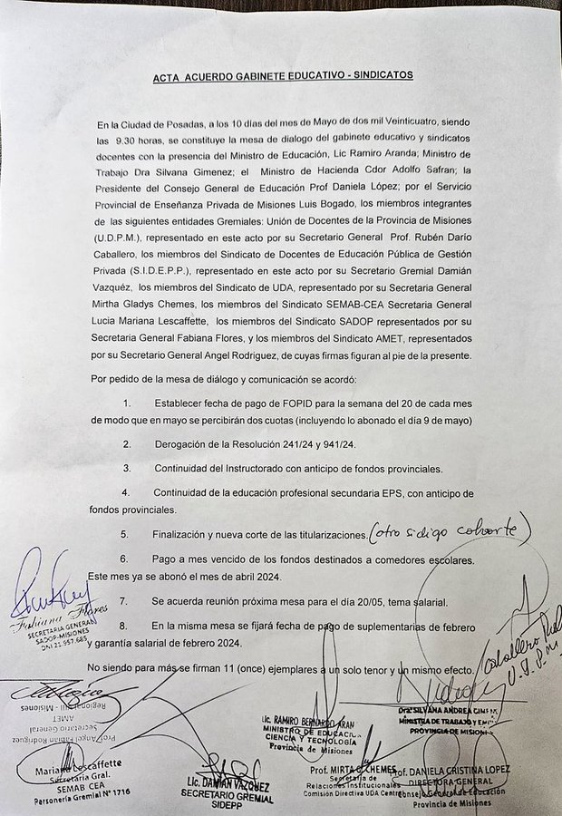 Principio de acuerdo en la Mesa de Diálogo docente: el jueves 20 volverá a reunirse imagen-2