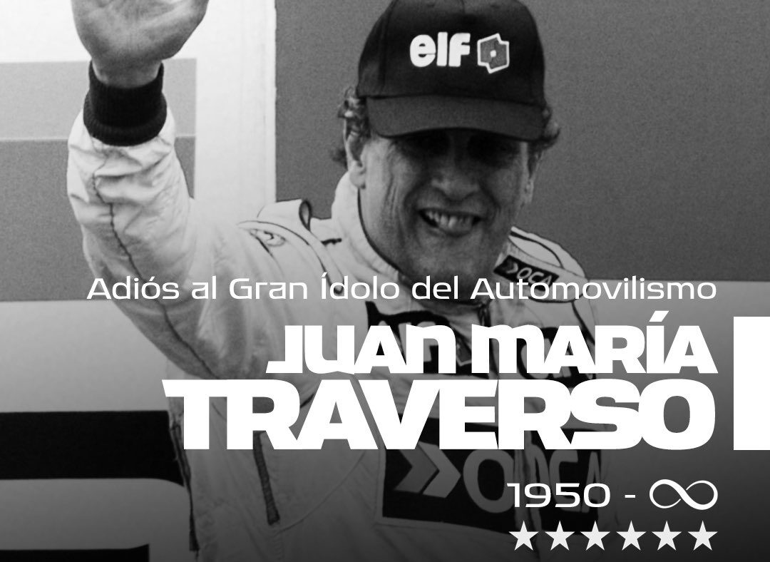 Murió Juan María Traverso, leyenda del automovilismo argentino imagen-10