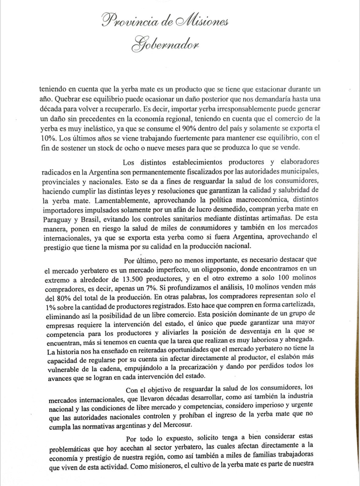 "La importación de yerba mate revienta el mercado", advierte la Codeim que elevará también una nota de reclamo a la Nación como lo hizo Passalacqua imagen-10