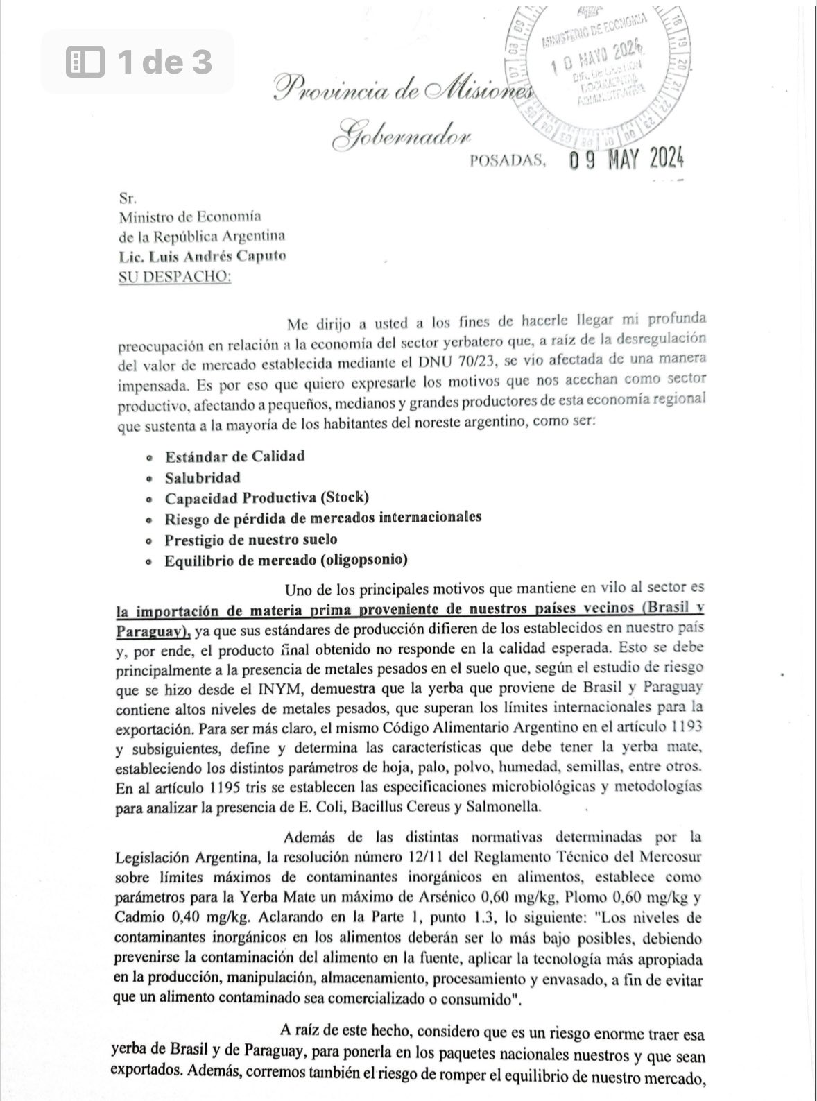 "La importación de yerba mate revienta el mercado", advierte la Codeim que elevará también una nota de reclamo a la Nación como lo hizo Passalacqua imagen-8