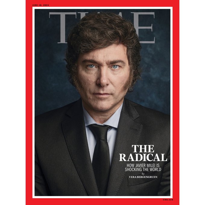 La nueva tapa de la revista Time sobre Javier Milei imagen-29