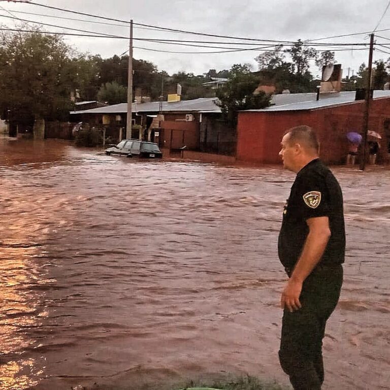 Temporal: Asisten a los afectados por las fuertes lluvias en toda la provincia imagen-17