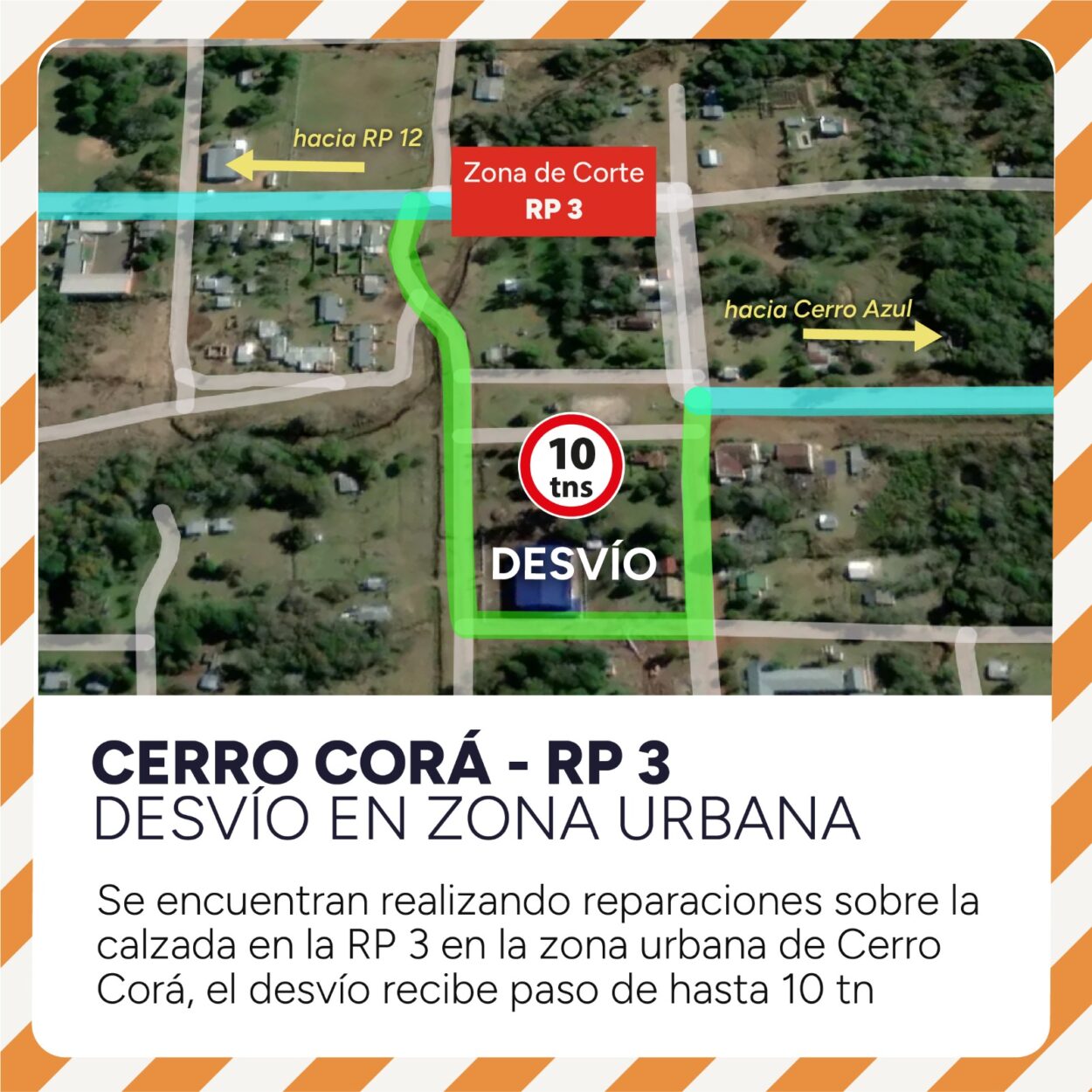 Restricción total de tránsito pesado por la ruta provincial 3, en Cerro Corá imagen-3